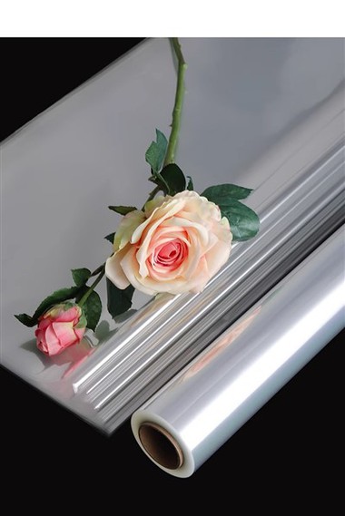Película de embalaje de flores transparente